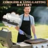 🍖 Cordless Electric BBQ Brush Cleaner – Deep Cleaning, Long Handle & Rechargeable 🔋