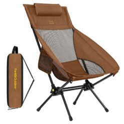 FanttikOutdoor Zeta L8 Max Camping Chair, Portable & Lightweight, Comfort-Driven Foldable Rocking Chair with Carry Bag for Camping, Hiking, Patio, Fishing, Support up to 250 lbs,