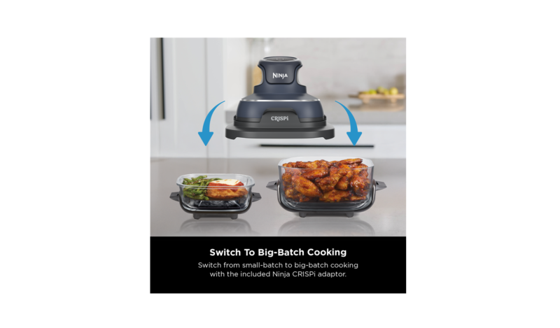 Ninja CRISPi Portable Glass Air Fryer - FN101 Stone - Image 3