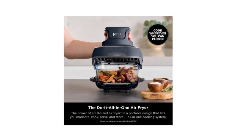 Ninja CRISPi Portable Glass Air Fryer - FN101 Stone - Image 8