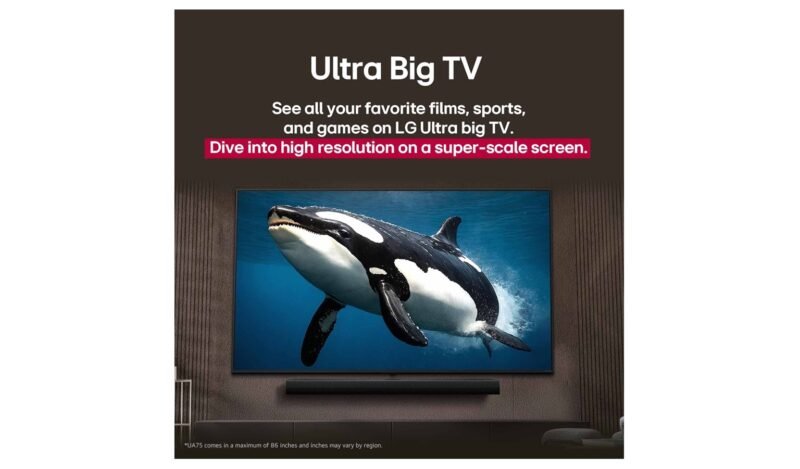 LG 65-Inch 65UA8055PSA 4K UHD LED AI TV - Image 6