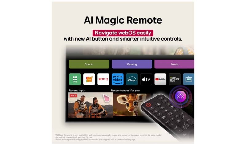 LG 65-Inch 65UA8055PSA 4K UHD LED AI TV - Image 9