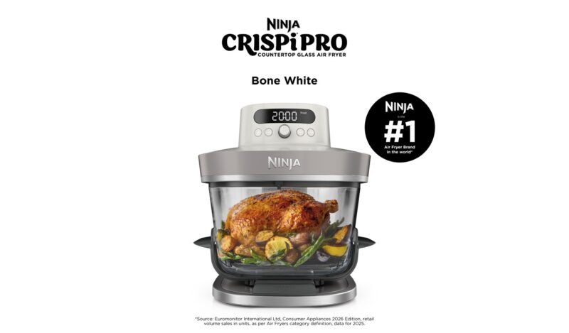 Ninja CRISPi Pro Glass Air Fryer - Bone White (AS101SMWH)
