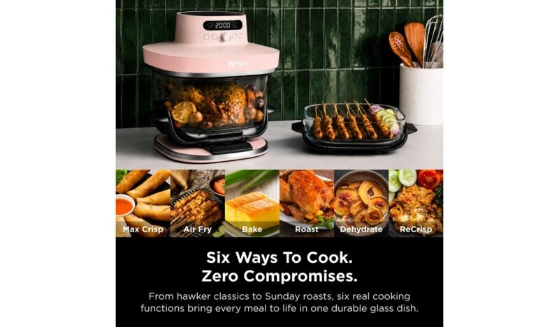 Ninja CRISPi Pro Glass Air Fryer - Bone White (AS101SMWH) - Image 8