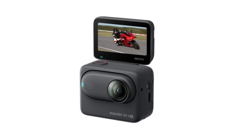 Insta360 GO 3S Motorcycle In-Helmet POV Bundle Action Camera - Black