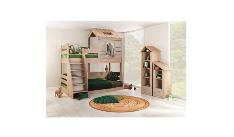 My House Bunk Bed - Single Top Super Single Bottom Bed