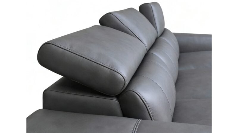 Alternative view of Hilker Arden Full Leather 3 Seater Power Recliner Sofa - Tomax 7806 Grey