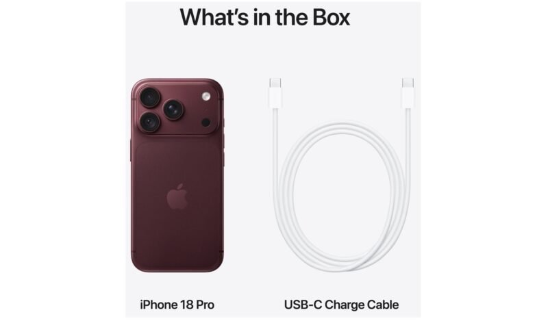 Apple iPhone 18 Pro 256GB - Burgundy - Image 11