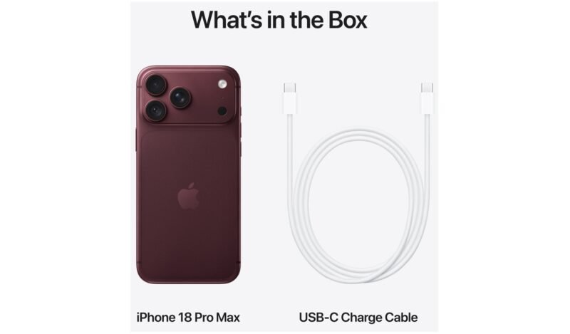 Apple iPhone 18 Pro Max 256GB - Burgundy - Image 11